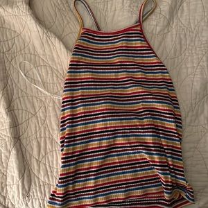 Crossed back crop top